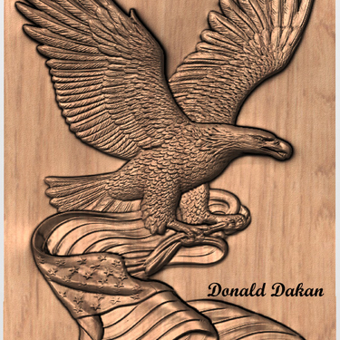 315bf6e4-6839-4129-bac4-091666d124f7 STL 3D File - Eagle Carrying US Flag
