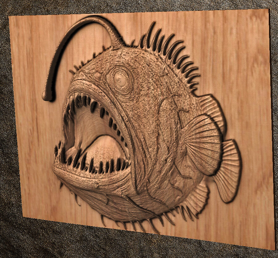Angler Fish 1 STL File - Angler Fish