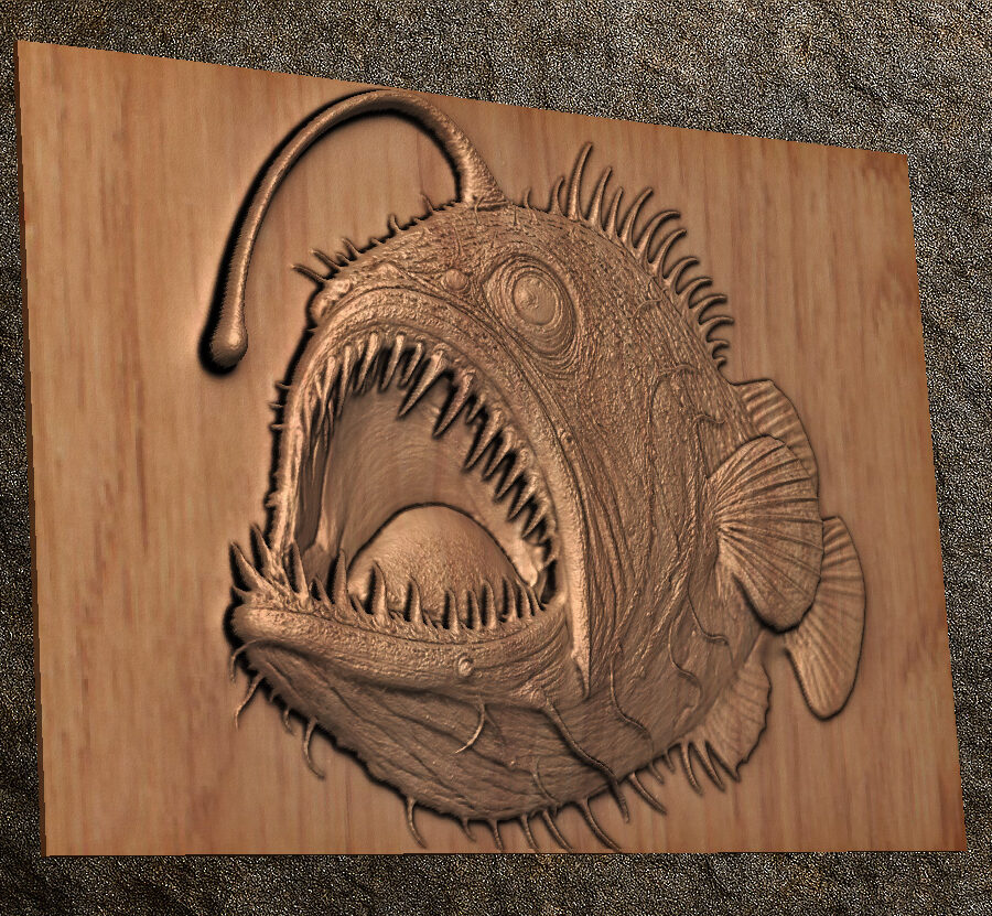 Angler Fish 2 STL File - Angler Fish
