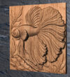 Betta Fish 1 CNC File- Betta Fish