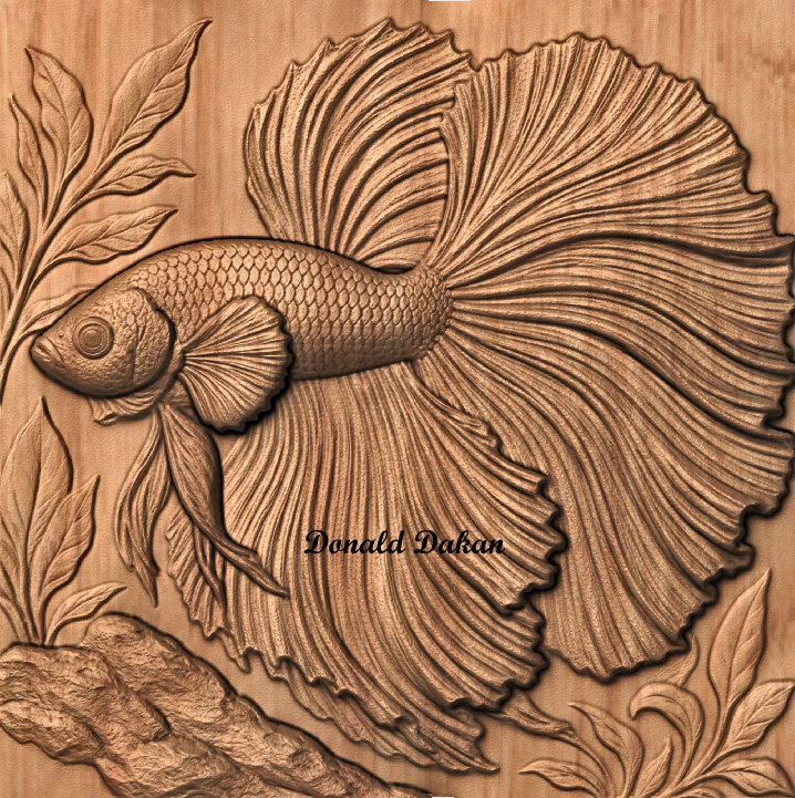CNC File- Betta Fish