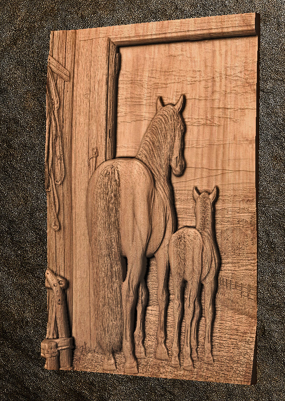 CNC File - Horse and Colt