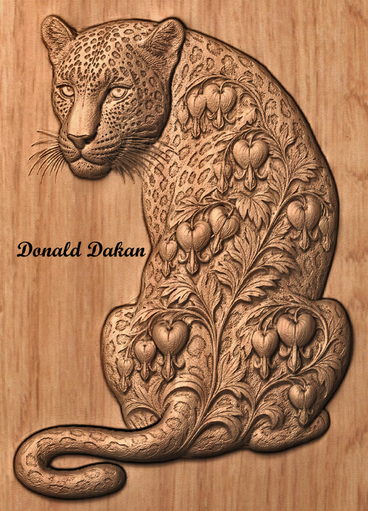 Ornate Leopard Ornate Leopard STL File for CNC Router