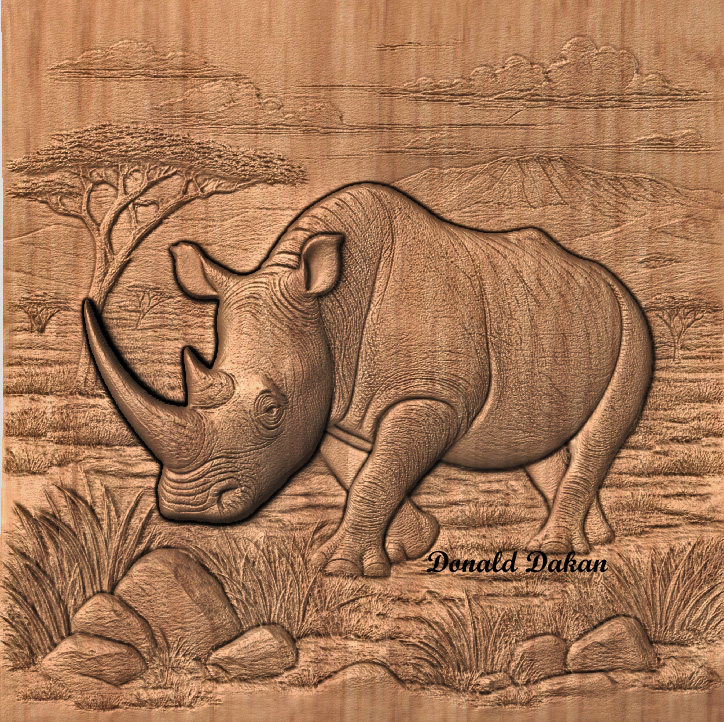 Rino STL 3D File - Rino