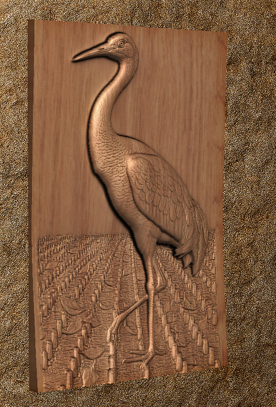 Sandhill Crane 1 CNC File - Sandhill Crane