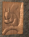 Squarel and Nu 2 Squirrel and Nut STL File for CNC Router