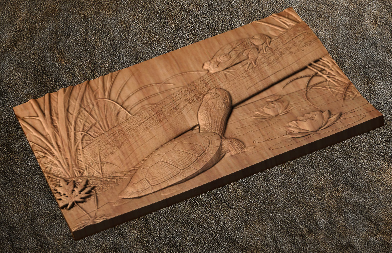 Turtle and Frog 2 CNC File - Turtle and Frog