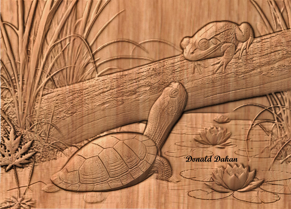 CNC File – Turtle and Frog