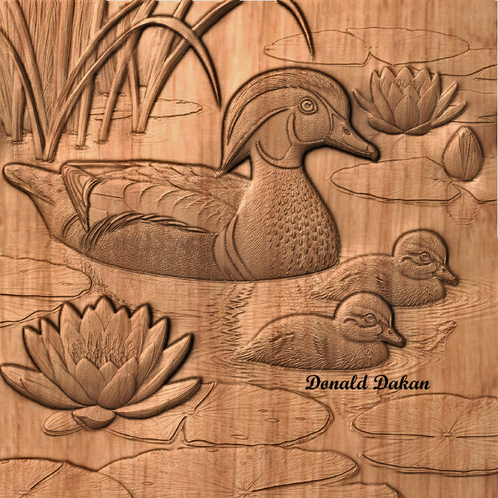 CNC File - Wood Duck