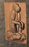 Baboon Thinking 1 Baboon Thinking STL File for CNC Router Wood Carving