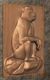Baboon Thinking 2 Baboon Thinking STL File for CNC Router Wood Carving