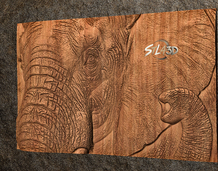 Bull Elephant 1 Bull Elephant - CNC File