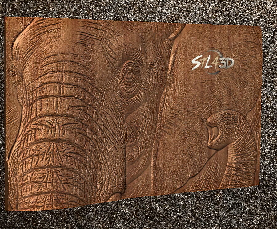 Bull Elephant 2 Bull Elephant - CNC File