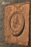 Compass STL File for CNC Router
