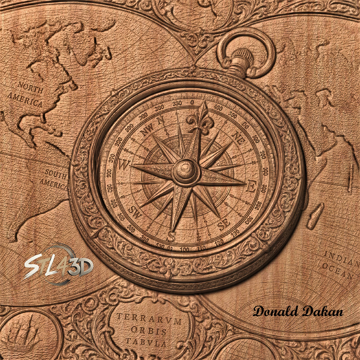 Compass Compass STL File for CNC Router