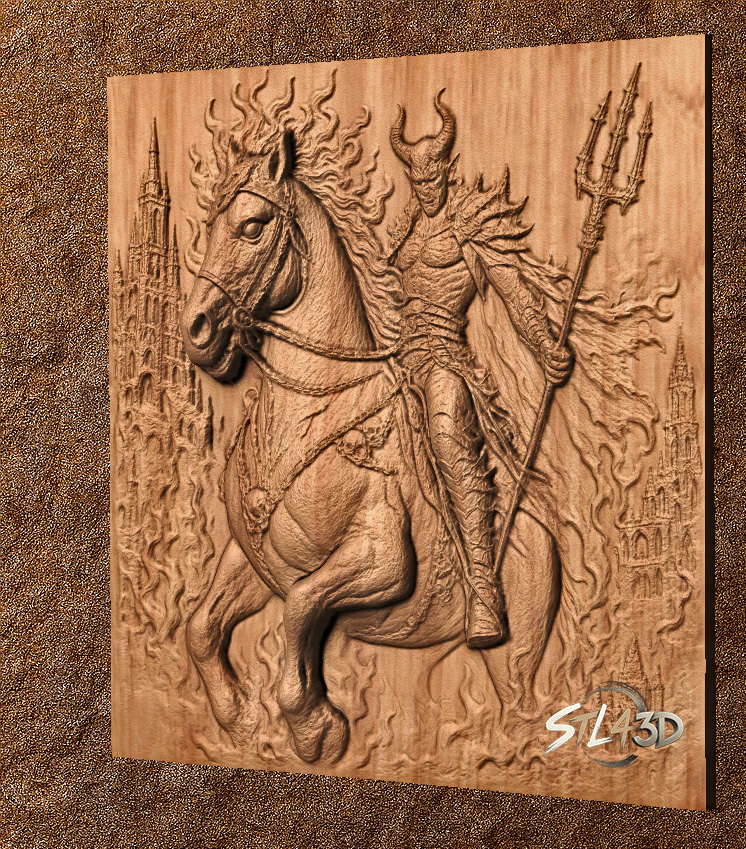 Demon Rider STL File for CNC Router
