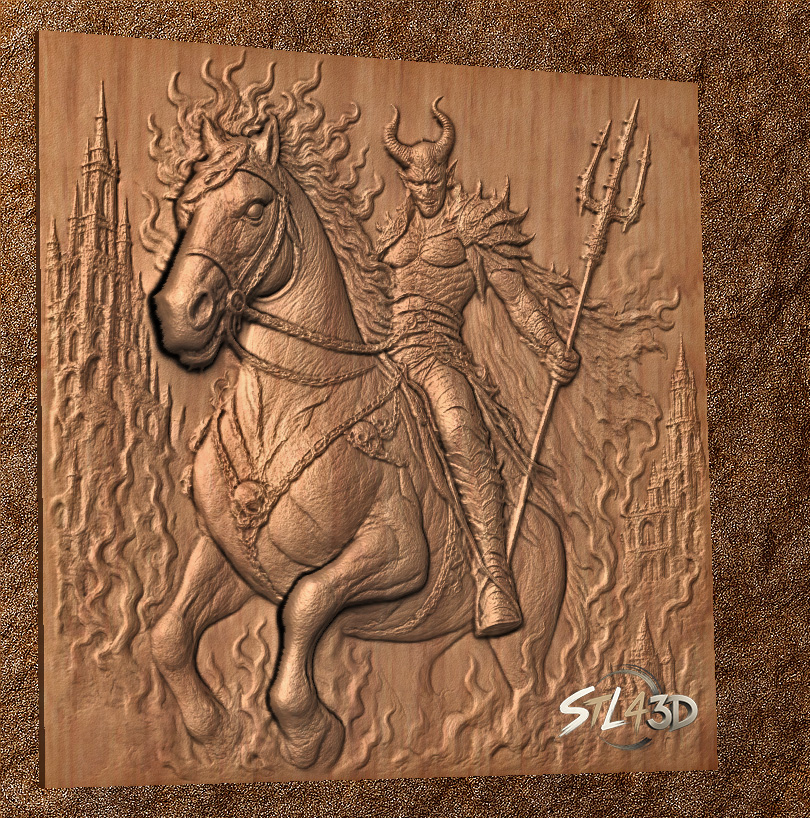 Demon Rider STL File for CNC Router