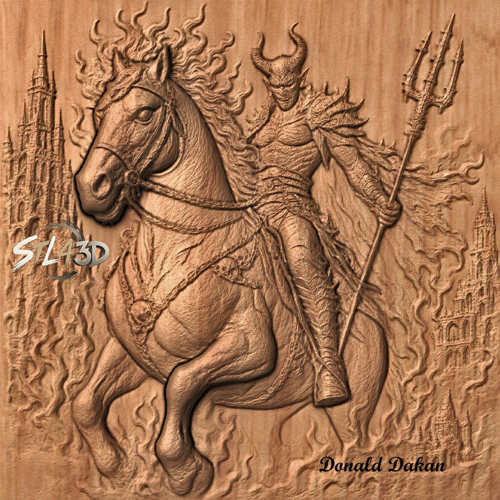 Demon Rider STL File for CNC Router