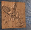 Fennec Fox and Lizard 2 Fennec Fox and Lizard STL File – Wildlife Model