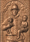 Firefighter Rescue Firefighter Rescue – STL CNC File for Wood Carving