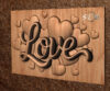 Love and Hearts 1 Love and Hearts STL File for CNC Router & Wood Carving