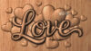 Love and Hearts Love and Hearts STL File for CNC Router & Wood Carving