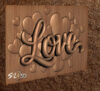 Love and Hearts 2 Love and Hearts STL File for CNC Router & Wood Carving