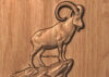 Mountain Goat Mountain Goat STL File for CNC Router Wood Carving