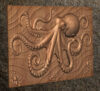 Octopus Ocean Relief STL File – CNC Wood Carving Design