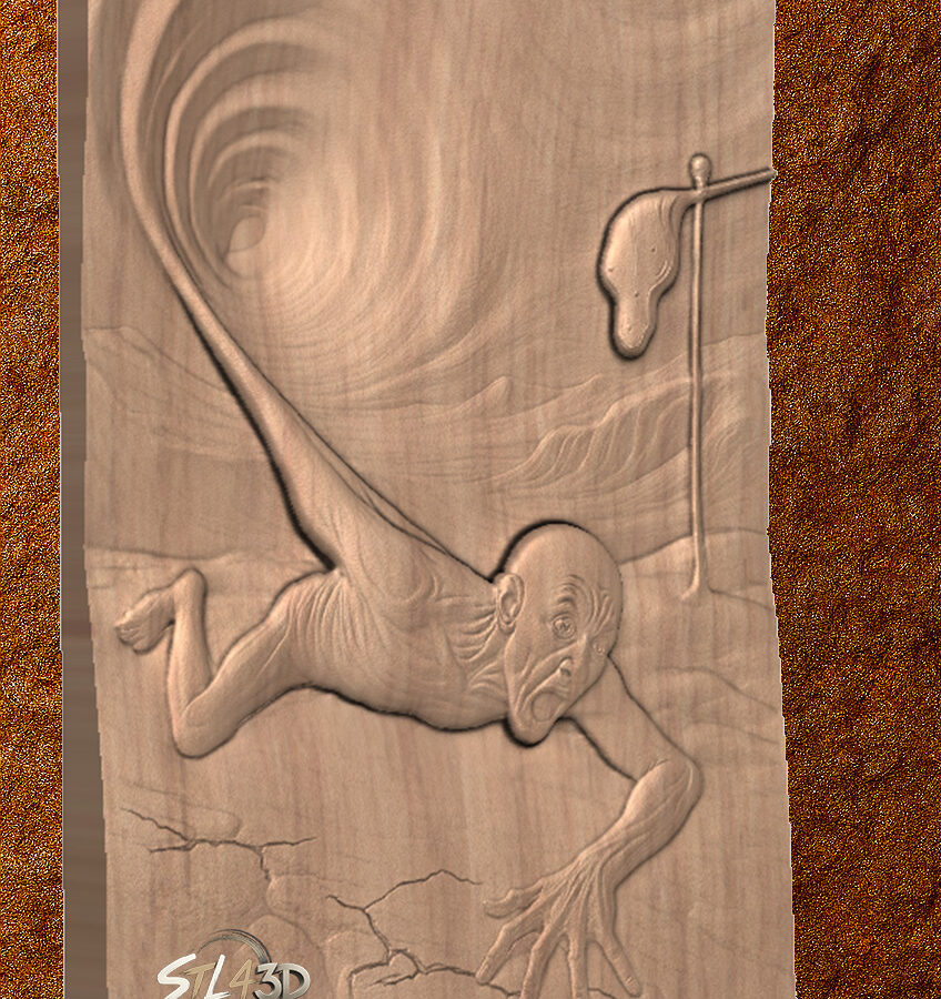 Desperate STL File for CNC Router & 3D Wood Carving