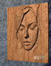 Pealing Paint Face 2 Pealing Paint Face 3D STL File for CNC Router
