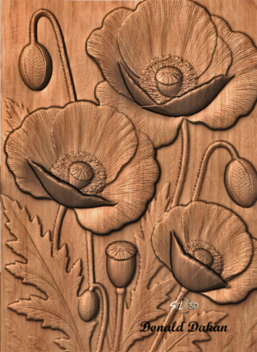 Poppy x Poppy STL File for CNC Router