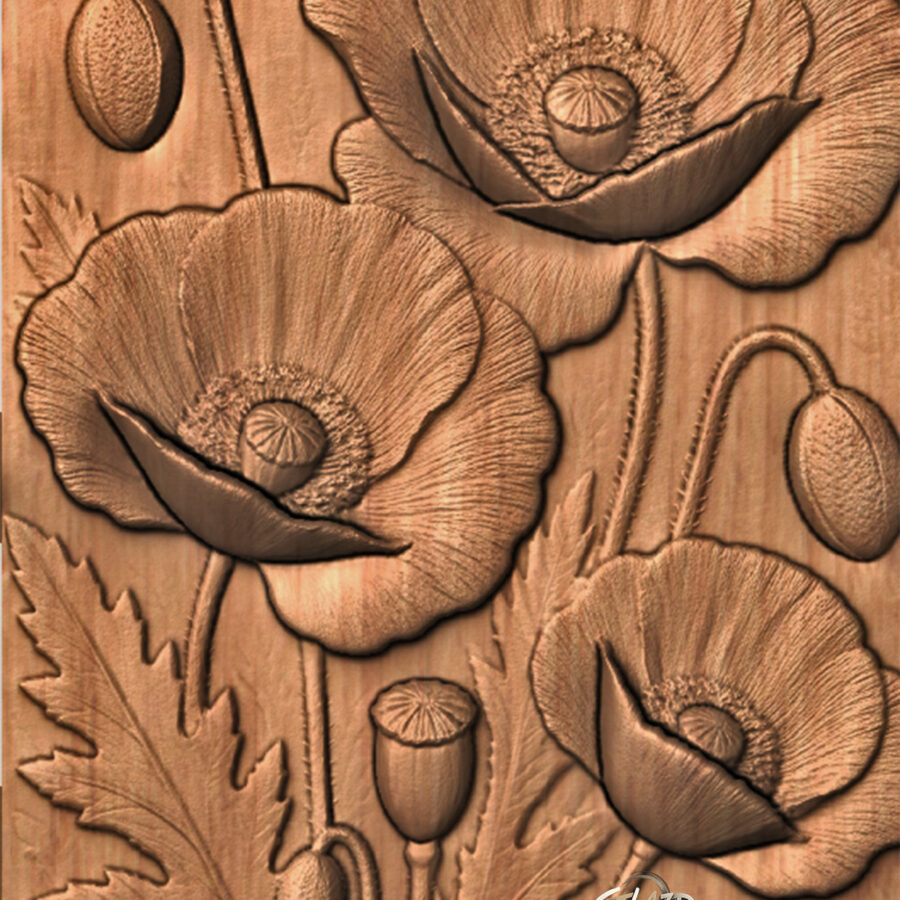 Poppy STL File for CNC Router