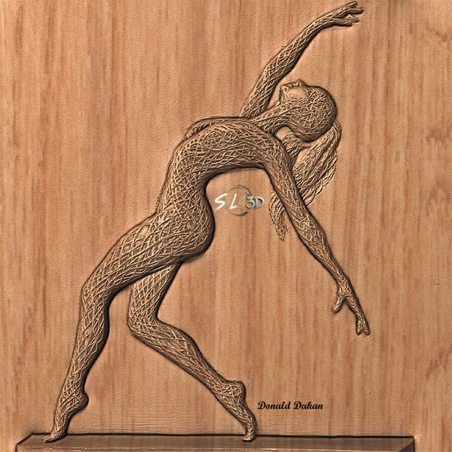 Sculptures Frame Work STL File for CNC Router & Wood Carving