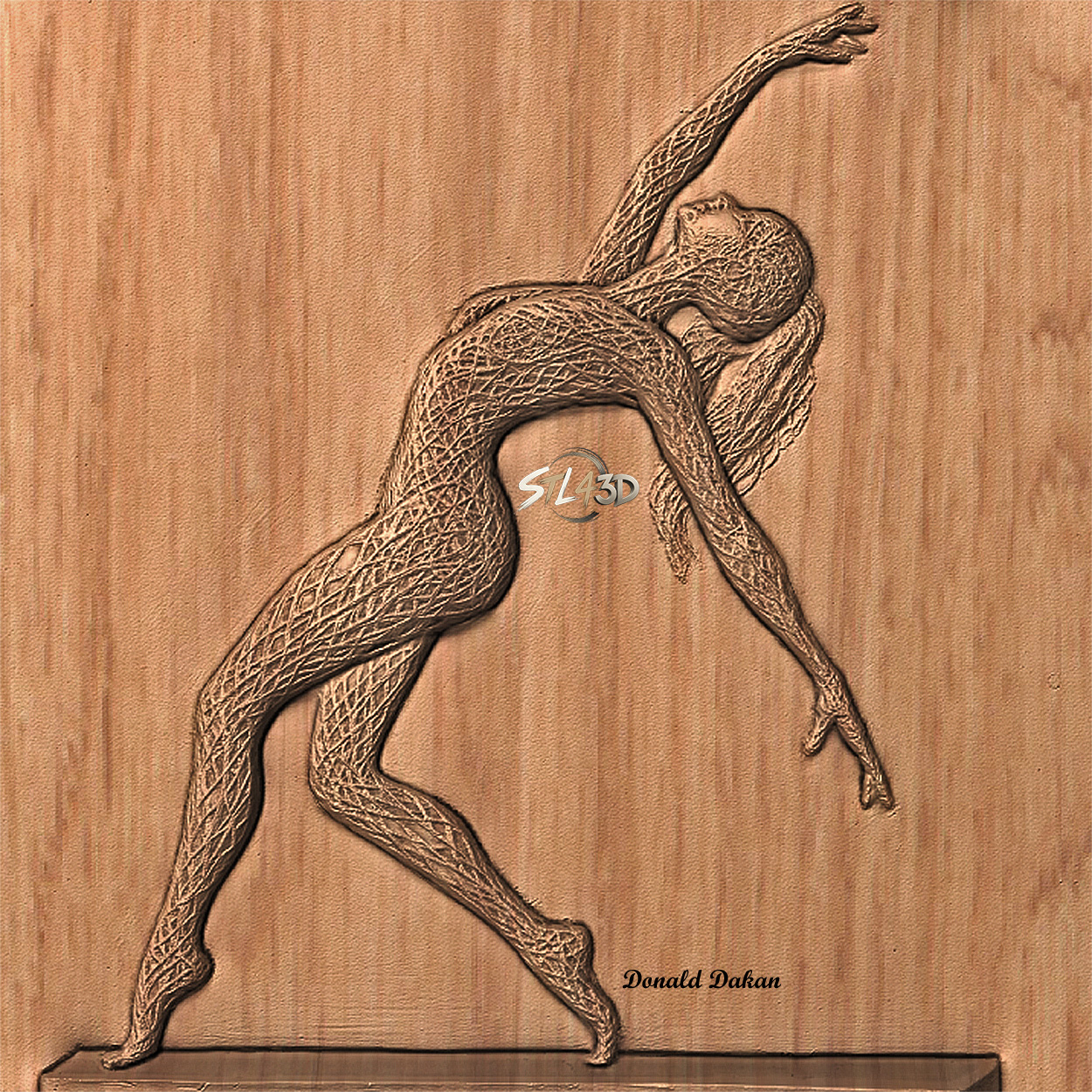 Sculptures Frame Work STL File for CNC Router & Wood Carving