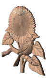 Sunflower and Cardinal 1 Sunflower and Cardinal STL File for CNC Router