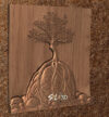 Tree on Rock 2 Tree on Rock STL File for CNC Router & Wood Carving