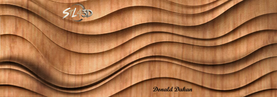 The Wave STL File Artistic 3D Model