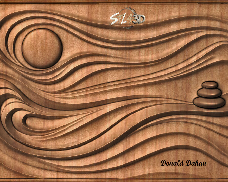Zen Garden Zen Garden STL File for CNC Router
