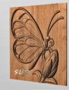 Butterfly on Bud STL File Nature Inspired 3D Model