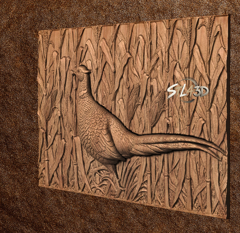 pheasant 1 Pheasant STL File for CNC Router