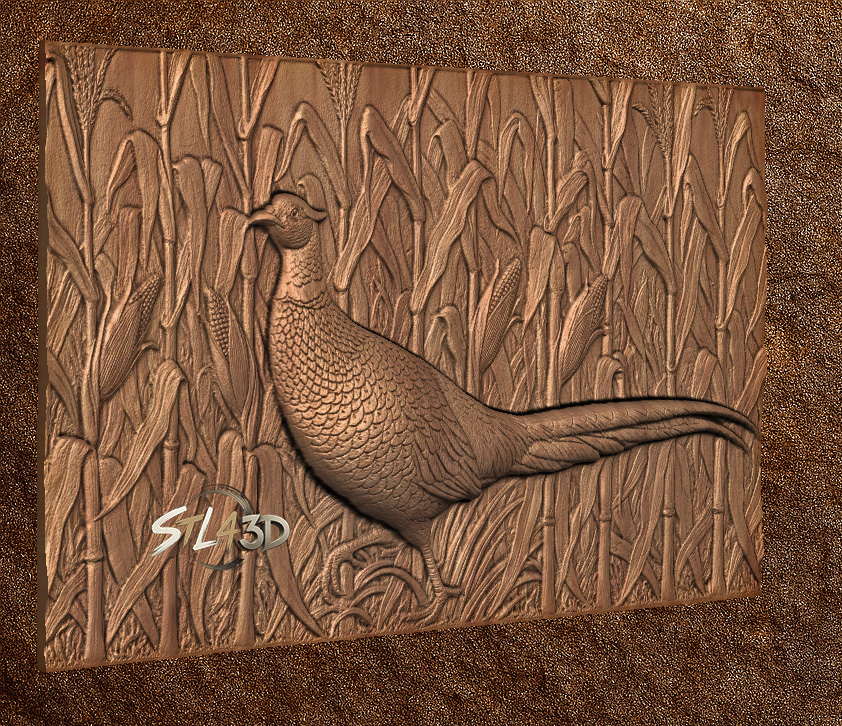 pheasant 2 Pheasant STL File for CNC Router