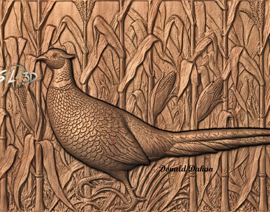 pheasant Pheasant STL File for CNC Router