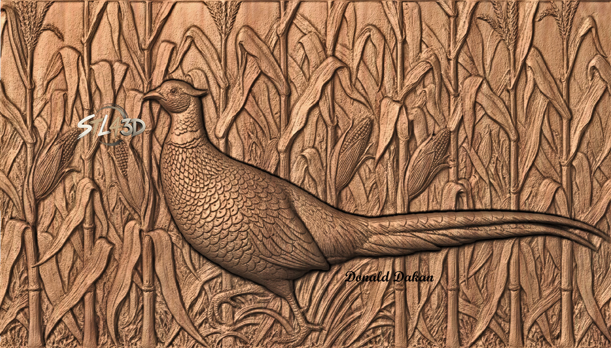 Pheasant STL File for CNC Router